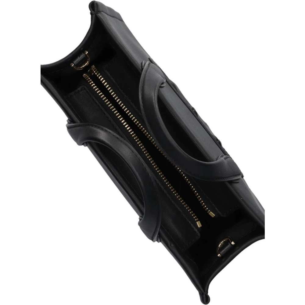 Michael Kors Zwarte Leren Schoudertas Black Dames