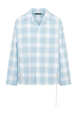 blue-plaid-open-collar-shirt