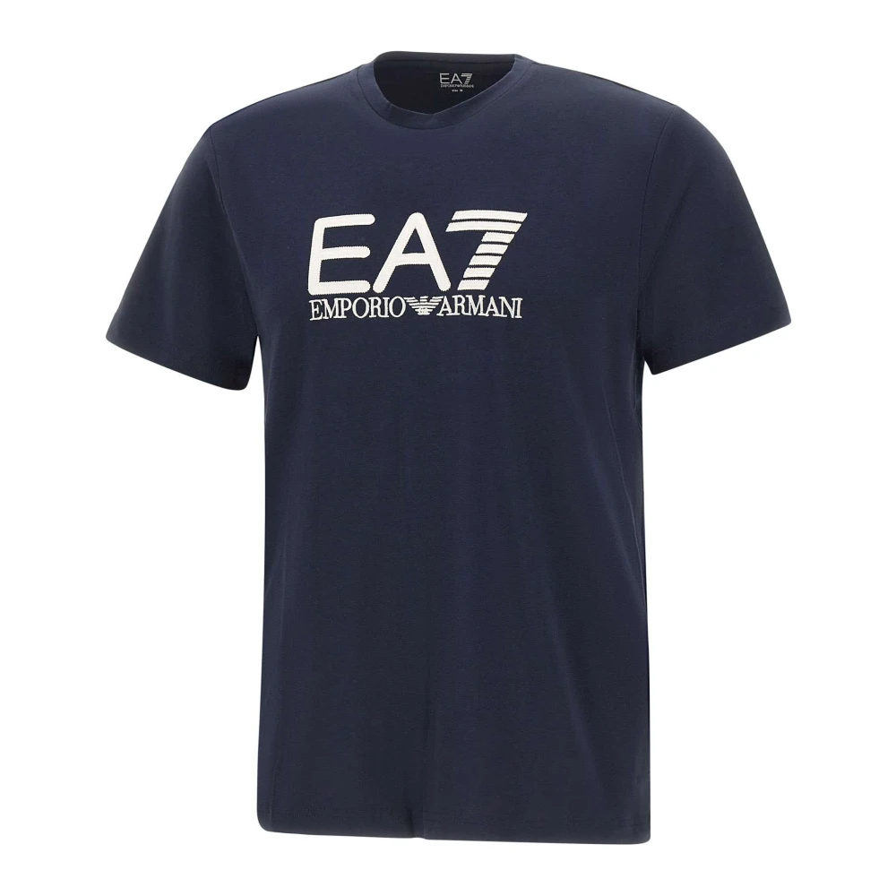 Emporio Armani Ea7 Men's Blue T-Shirts, L, Visibility T-Shirt