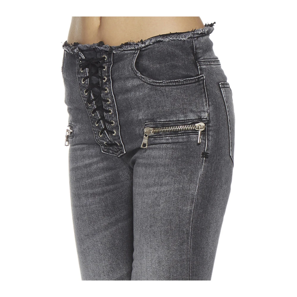 Unravel Project Boot-gesneden jeans Gray Dames