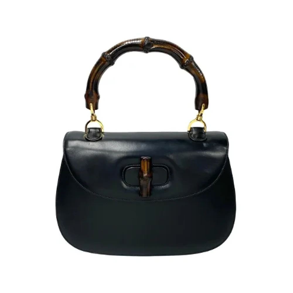 Gucci Vintage Pre-owned Leather handbags Black Dames