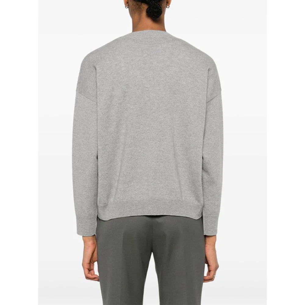 PESERICO Grijze Wollen Trui met Punto Luce Gray Dames