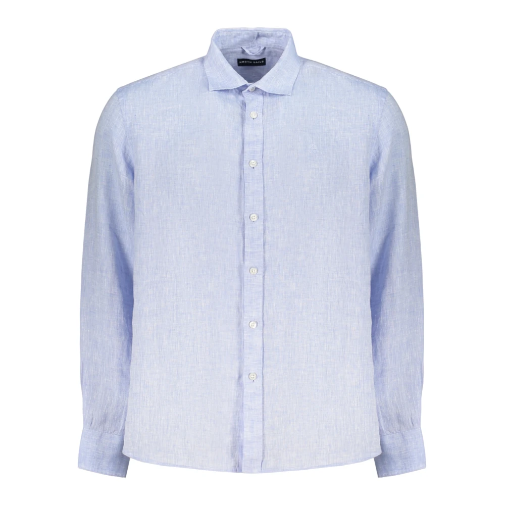 North Sails , Casual Shirts, Male, Blue, 3XL, Spread Collar Shirt