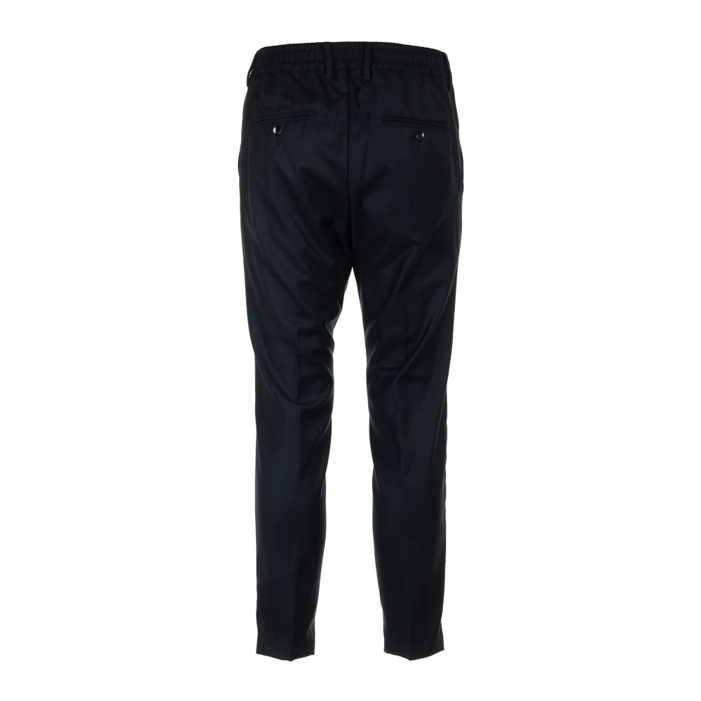 Cruna Blauwe Tapered Gabardine Broek Blue Heren