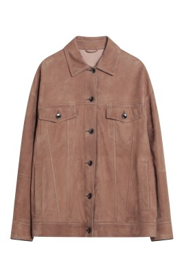 veste-courte-en-cuir-marron-fonce