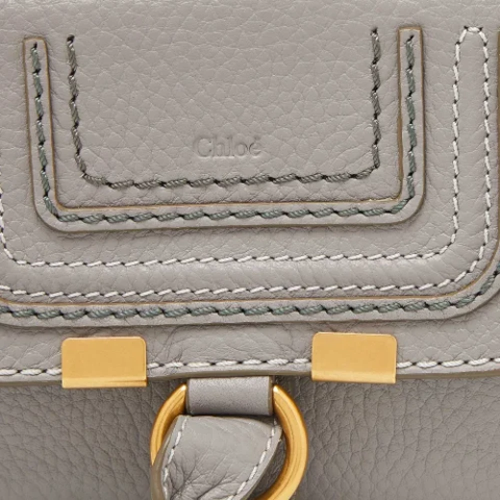 Chloé Pre-owned Leather wallets Gray Dames