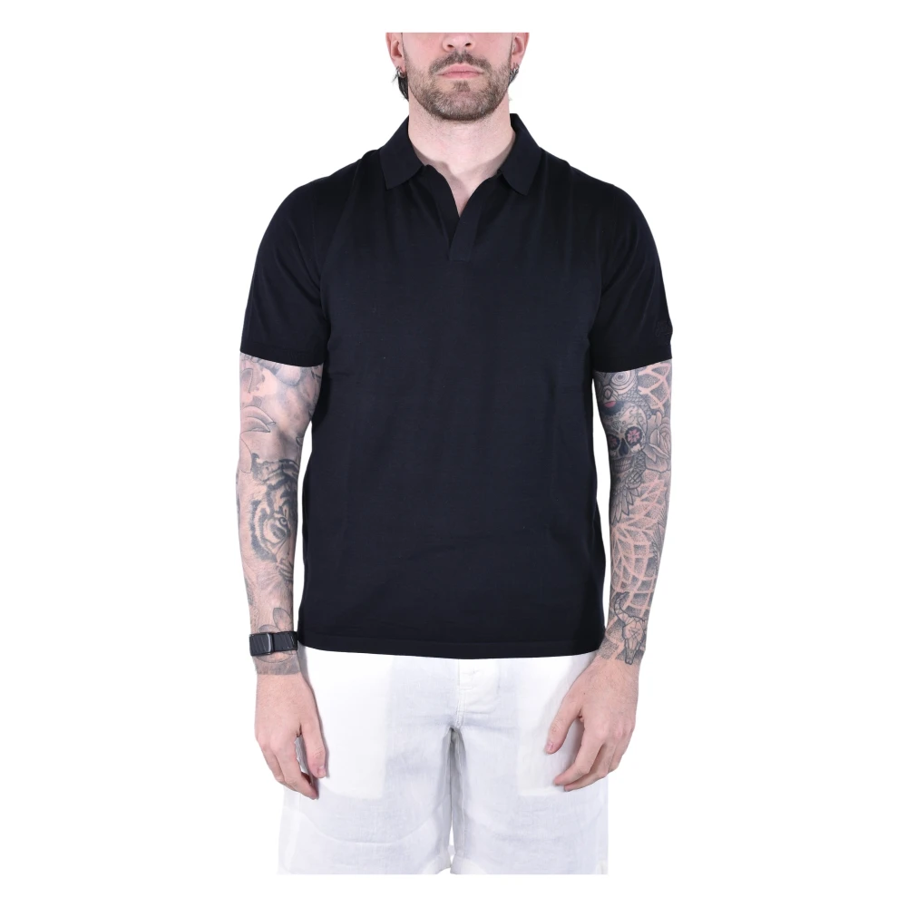 Mc2 Saint Barth Black Polo Shirts, Male, 2XL, Sloan Polo