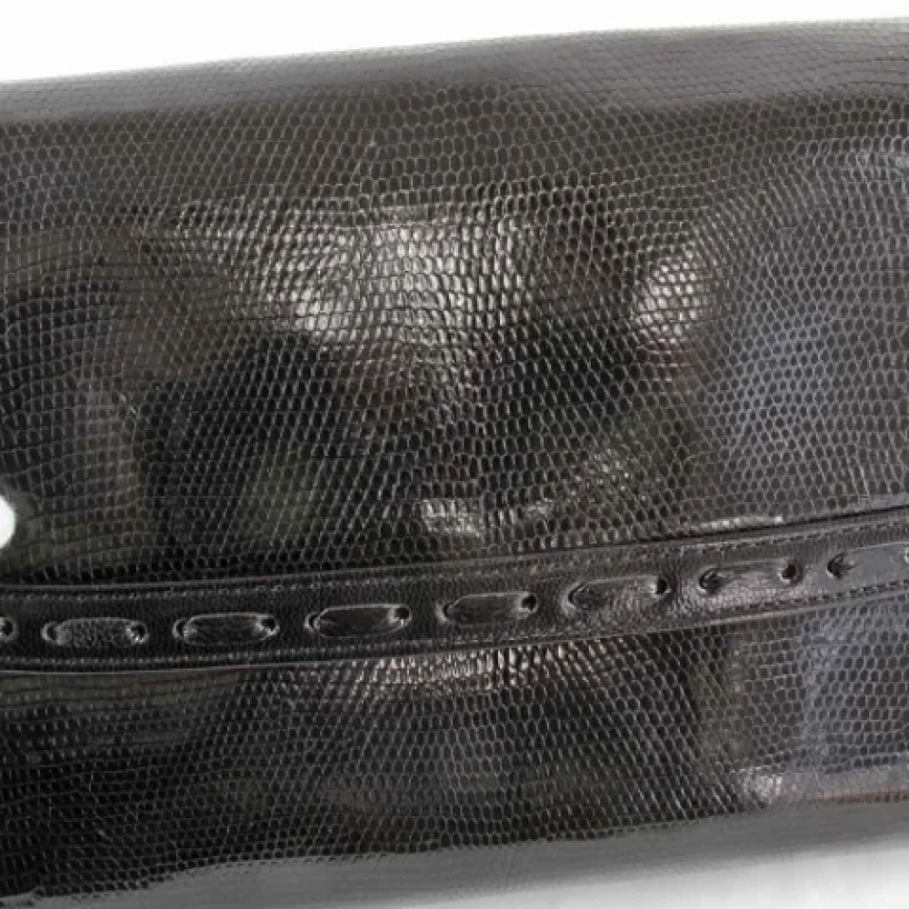 Yves Saint Laurent Vintage Pre-owned Fabric clutches Black Dames
