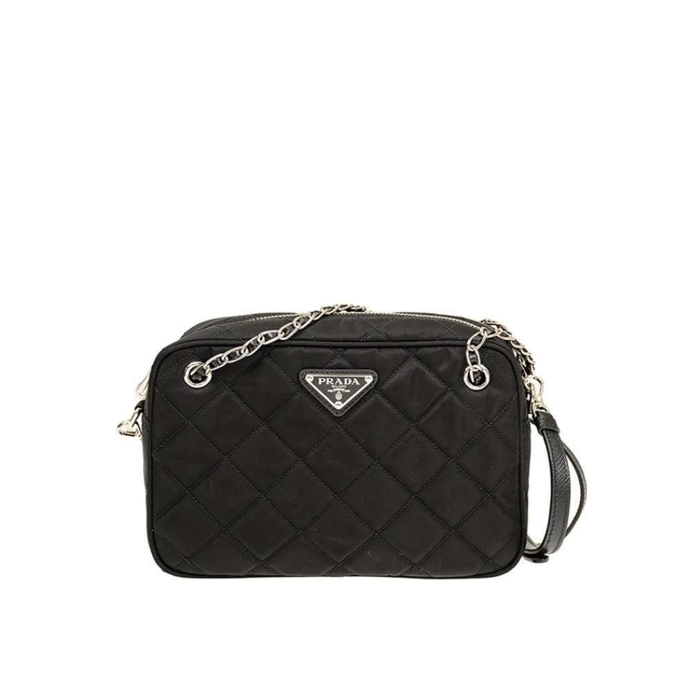 Prada Women's Black Cross Body Bags, One Size, Nylon Crossbody Bag