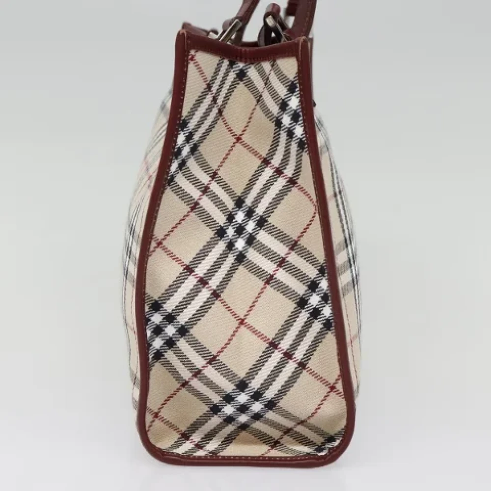 Burberry Vintage Pre-owned Canvas handbags Beige Dames