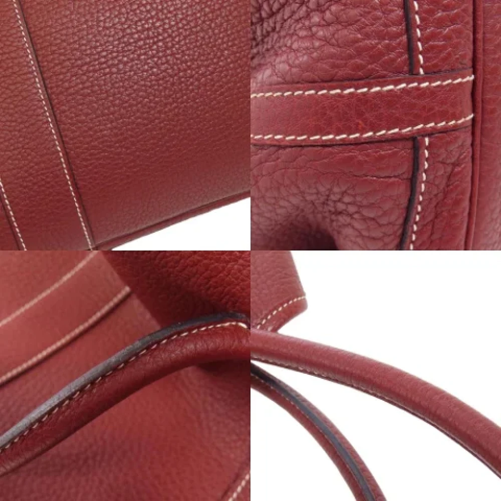 Hermès Vintage Pre-owned Fabric handbags Red Dames