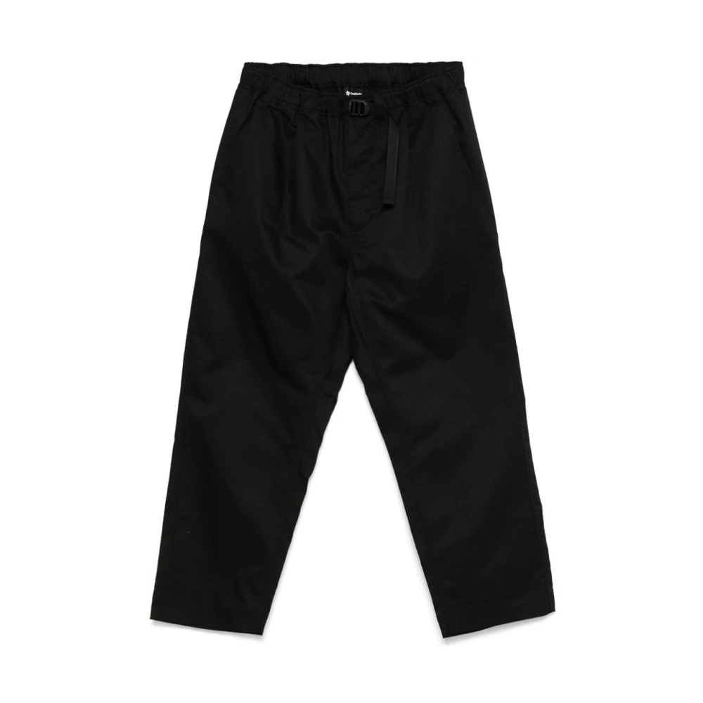 Goldwin Zwarte Twill Easy Broek met Elastische Taille Black Heren