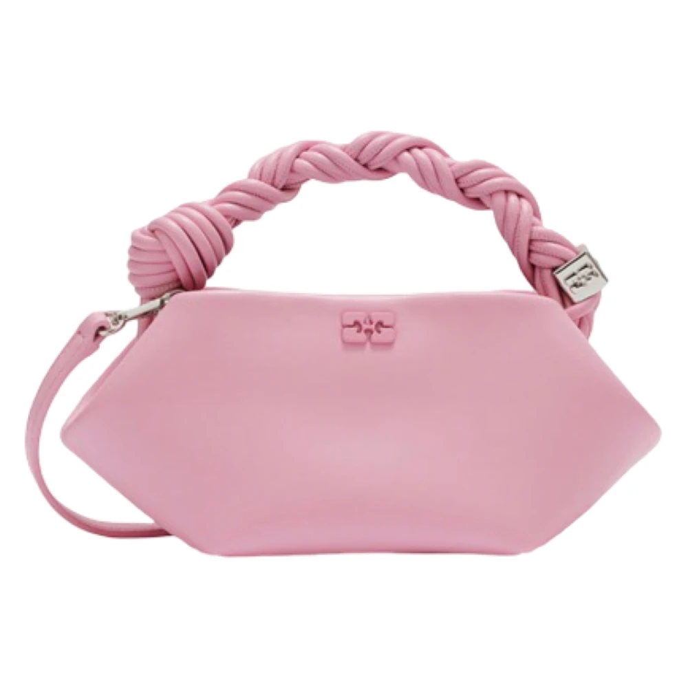 Ganni Vrouw Roze Tassen Dames, One Size, Katoen, Top-Handle Tas