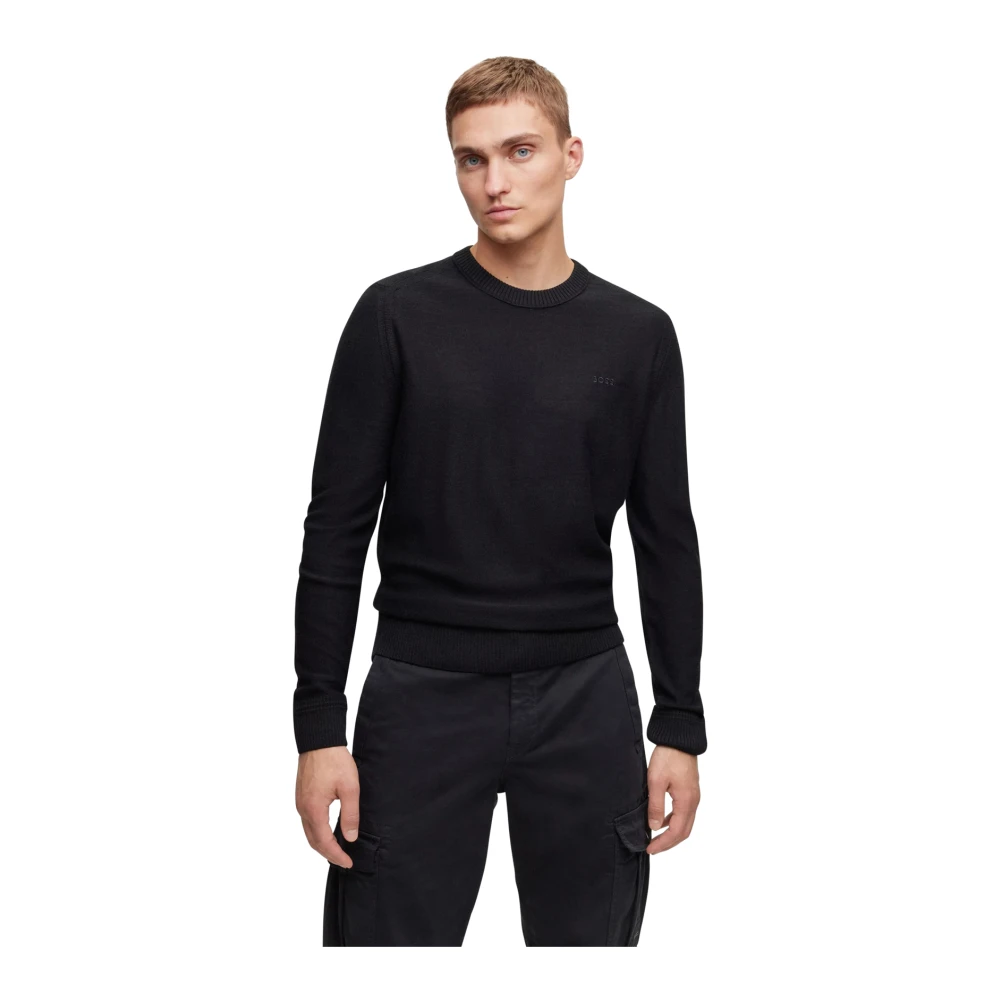 Hugo Boss Zwarte Trui Black Heren