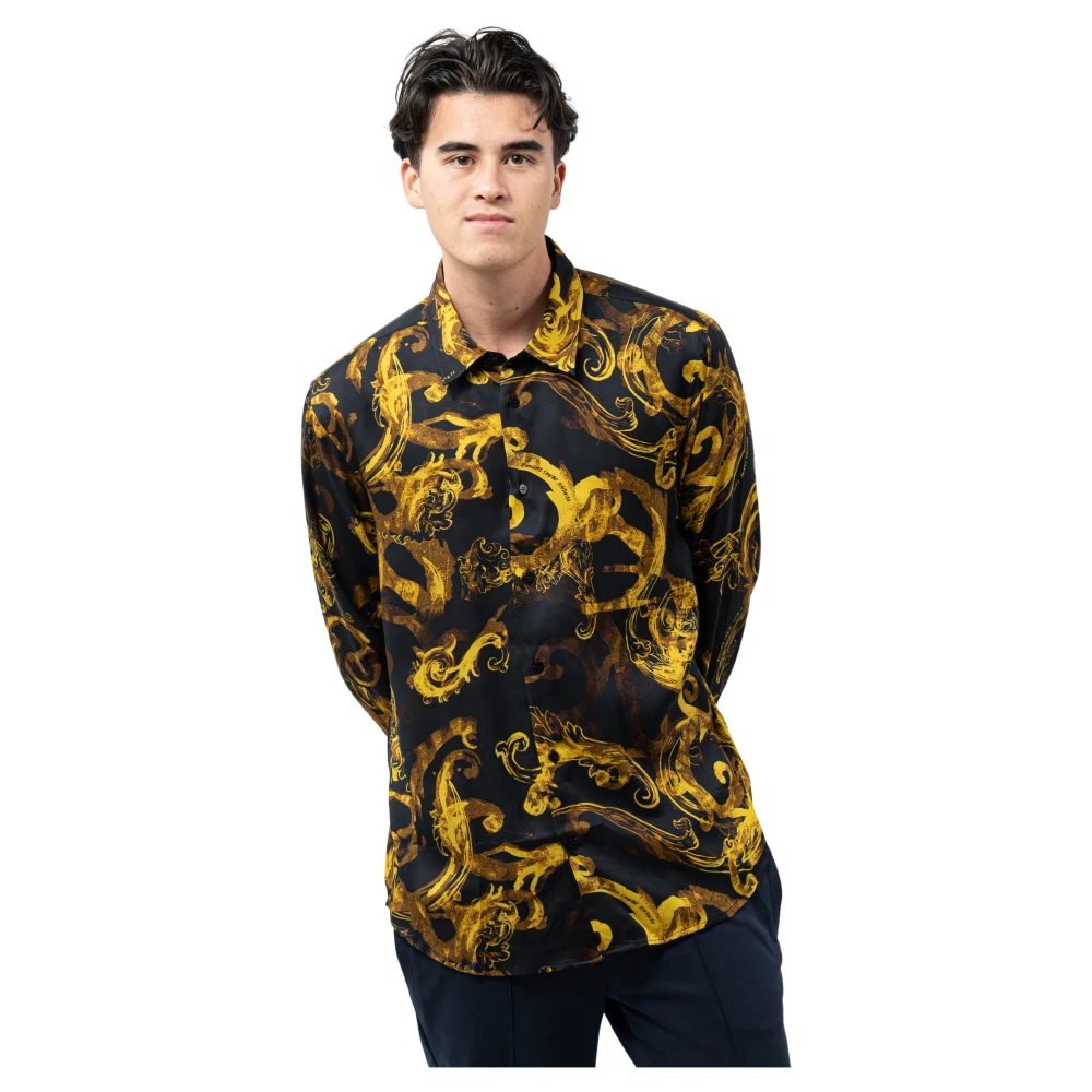 Versace Jeans Couture Blus med tryck Black, Herr