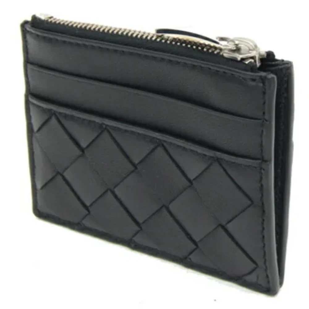 Bottega Veneta Vintage Pre-owned Leather wallets Black Dames