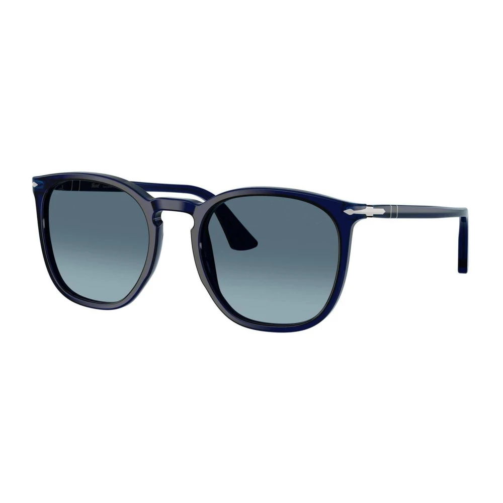 Persol Men's Blue Sunglasses, 54 Mm, Po3316s Round Sunglasses