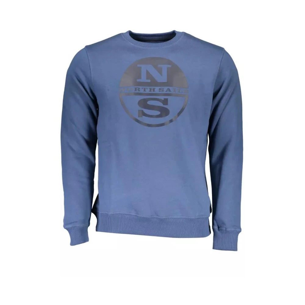 North Sails Men's Blue Sweatshirts, 2XL, Cotton Crew Neck Sweatshirt