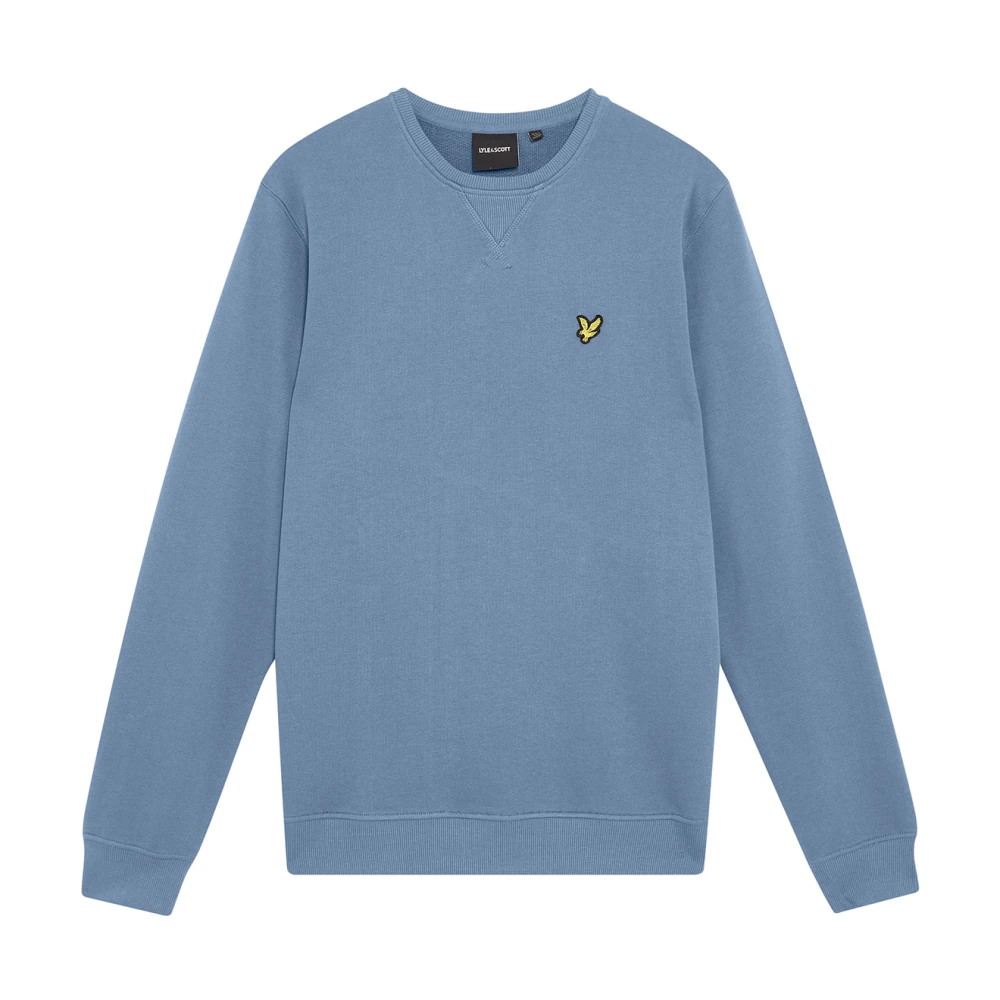 Lyle & Scott Men's Blue Sweatshirts, M, Mid Layers Crew Neck Sweatshirt