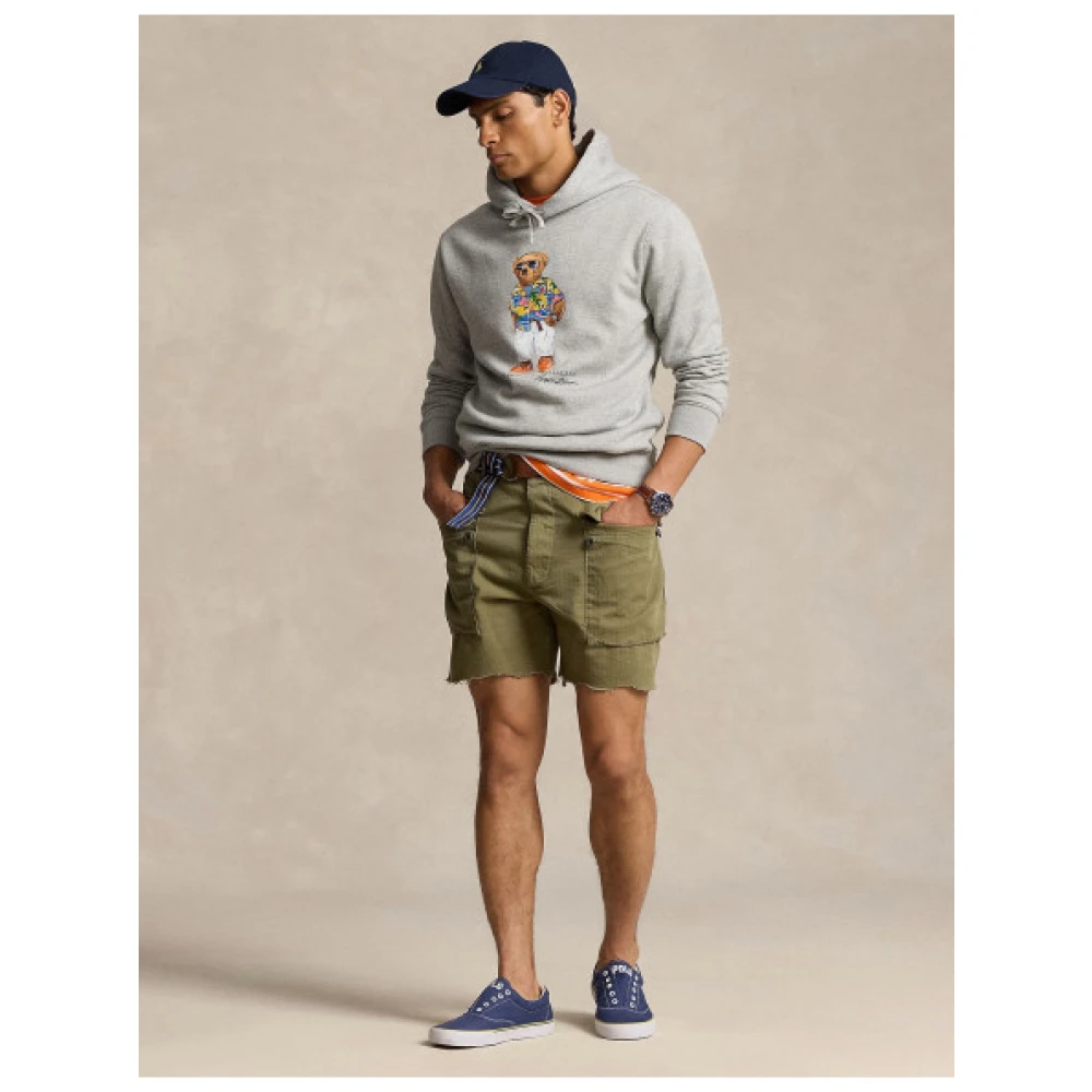 Polo Ralph Lauren Beer Logo Hoodie Gray Heren