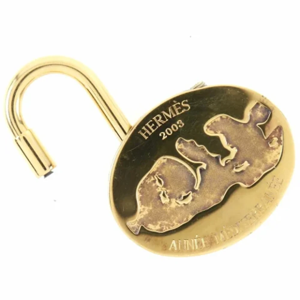 Hermès Vintage Pre-owned Fabric key-holders Yellow Dames