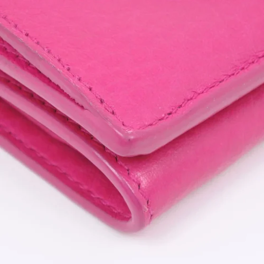 Balenciaga Vintage Pre-owned Leather wallets Pink Dames