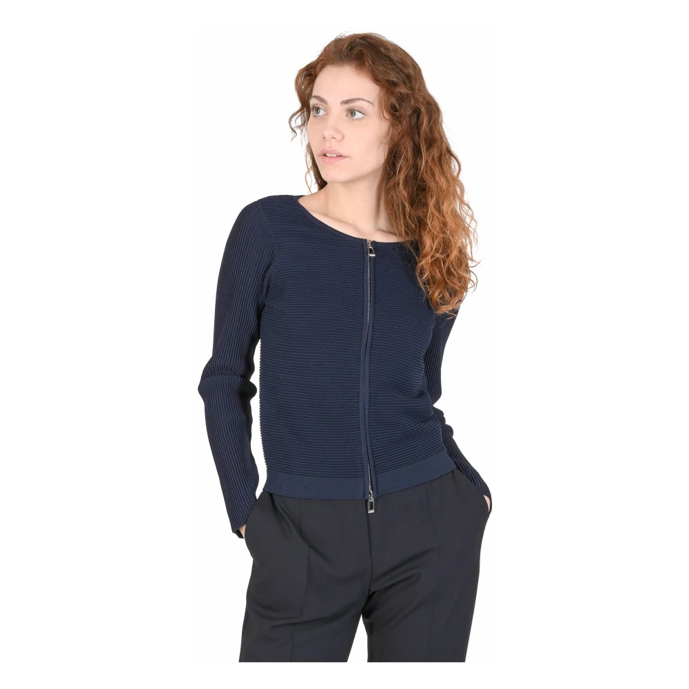 Hugo Boss Dames Trui Open Blauw Blue Dames
