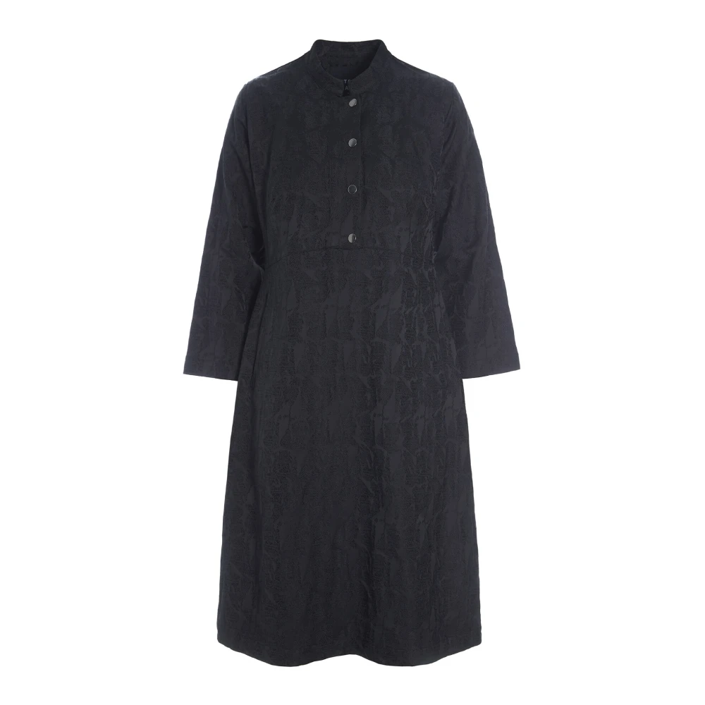 Bitte Kai Rand Jacquard Stretch Jurk Zwart Black Dames
