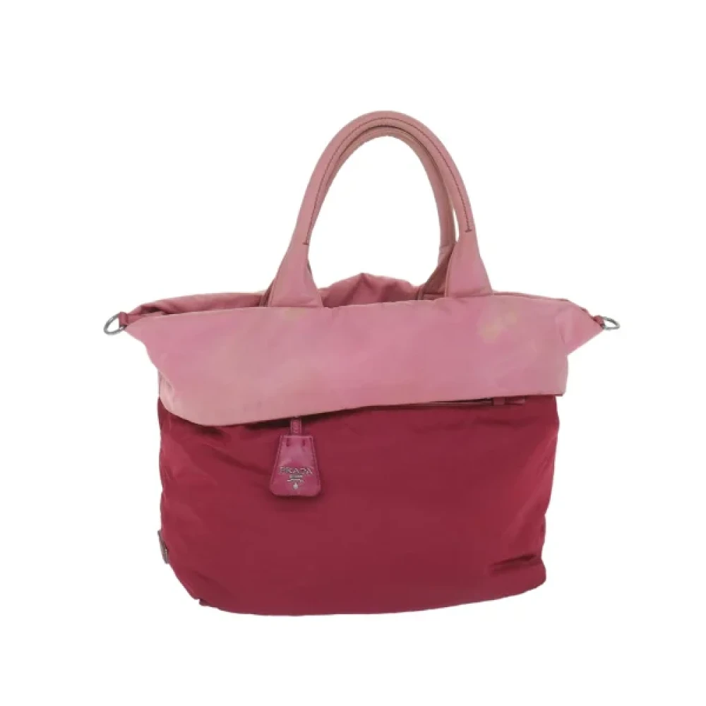 Prada Vintage Pre-owned Fabric handbags Pink Dames