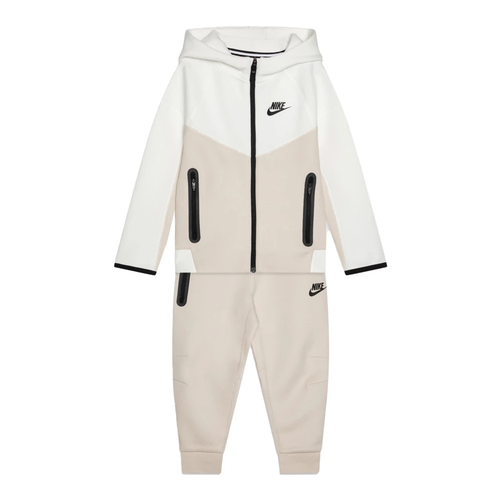 Nike Beige Sporty Tracksuit Set Beige, Unisex