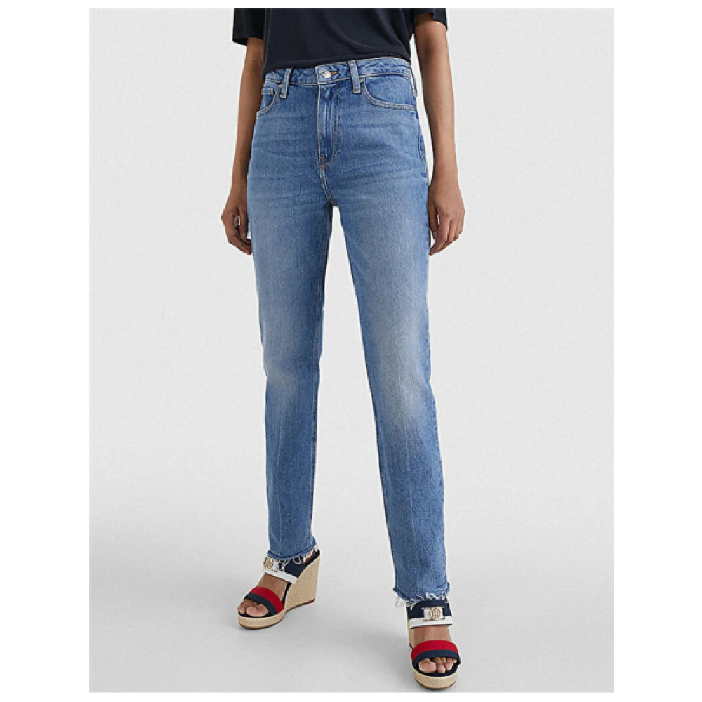 Tommy Hilfiger High-waisted Slim Fit Jeans Blue Dames