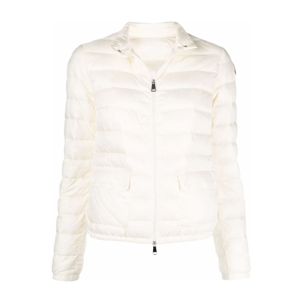 Moncler Gewatteerde donsjas wit Beige Dames