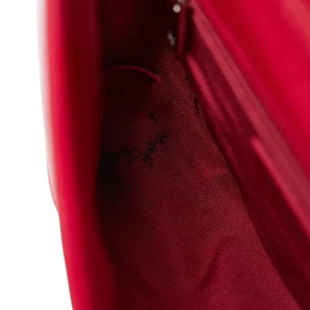 Chanel Vintage Pre-owned Leather shoulder-bags Red Dames