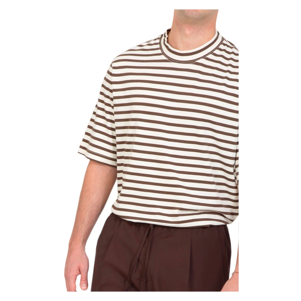 Circolo 1901 Gestreepte Boston Tee Multicolor Heren