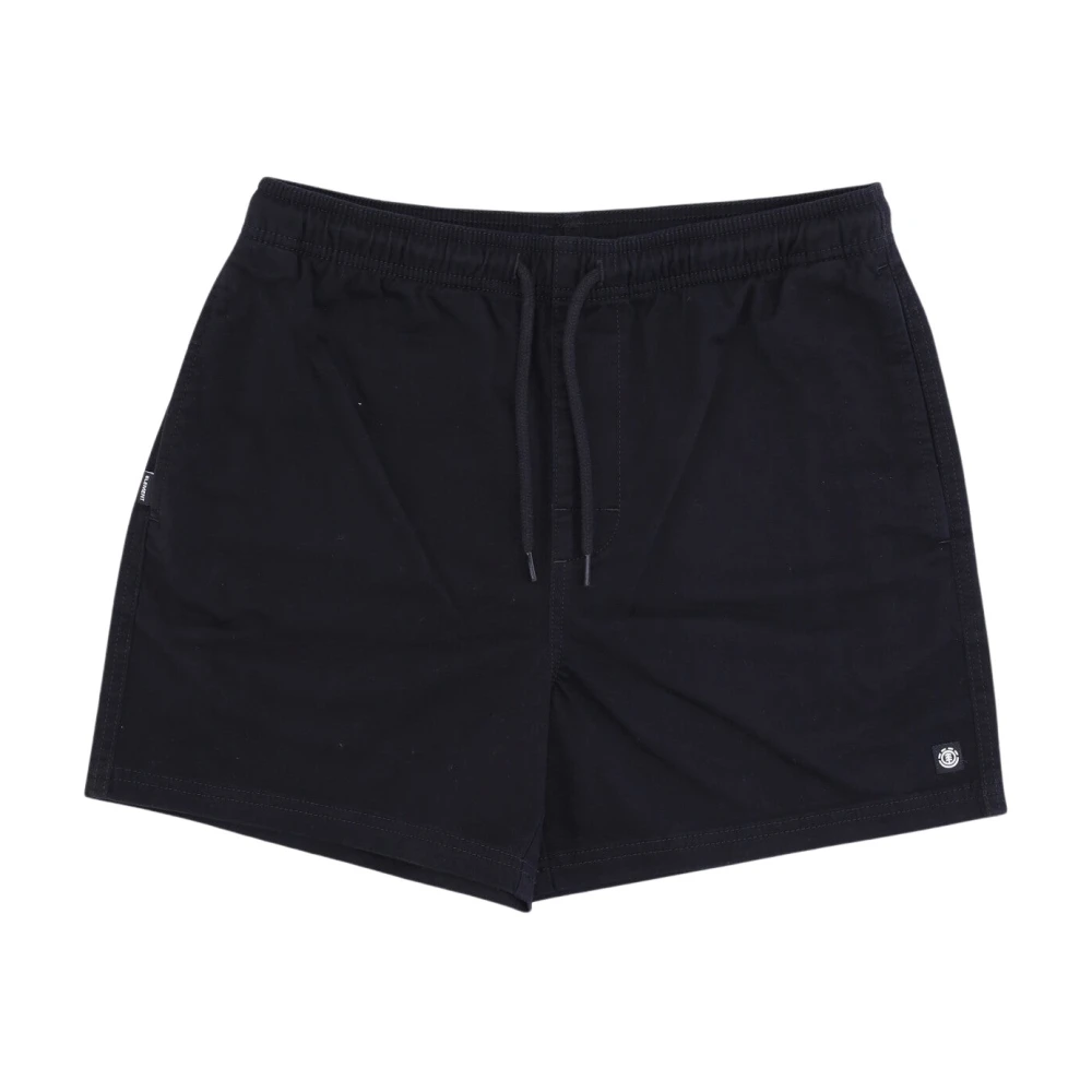 Element Zwarte Twill Heren Shorts met Zakken Black Heren