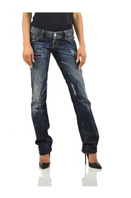 Vintage Stonewashed Straight Jeans dla kobiet