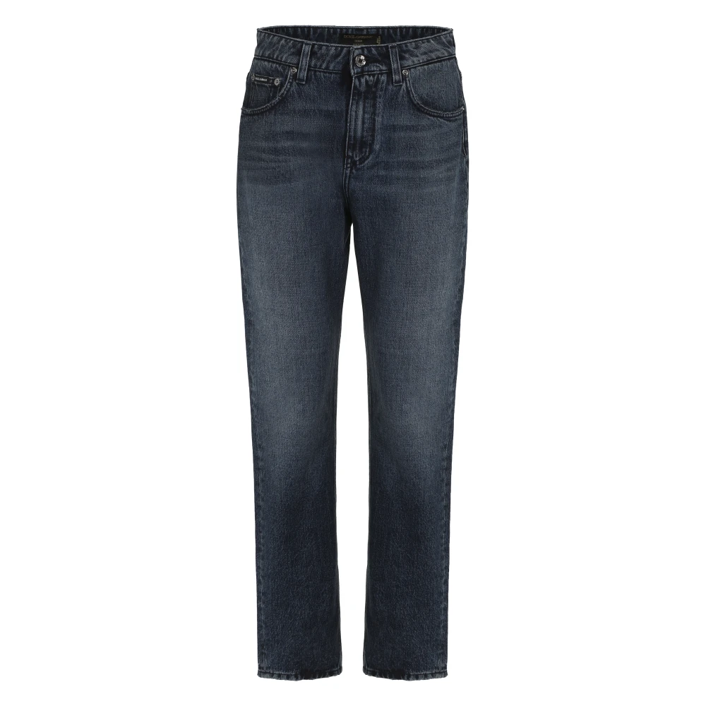 Dolce & Gabbana Women's Blue Bootcut Jeans, Xs, Boyfriend Jeans