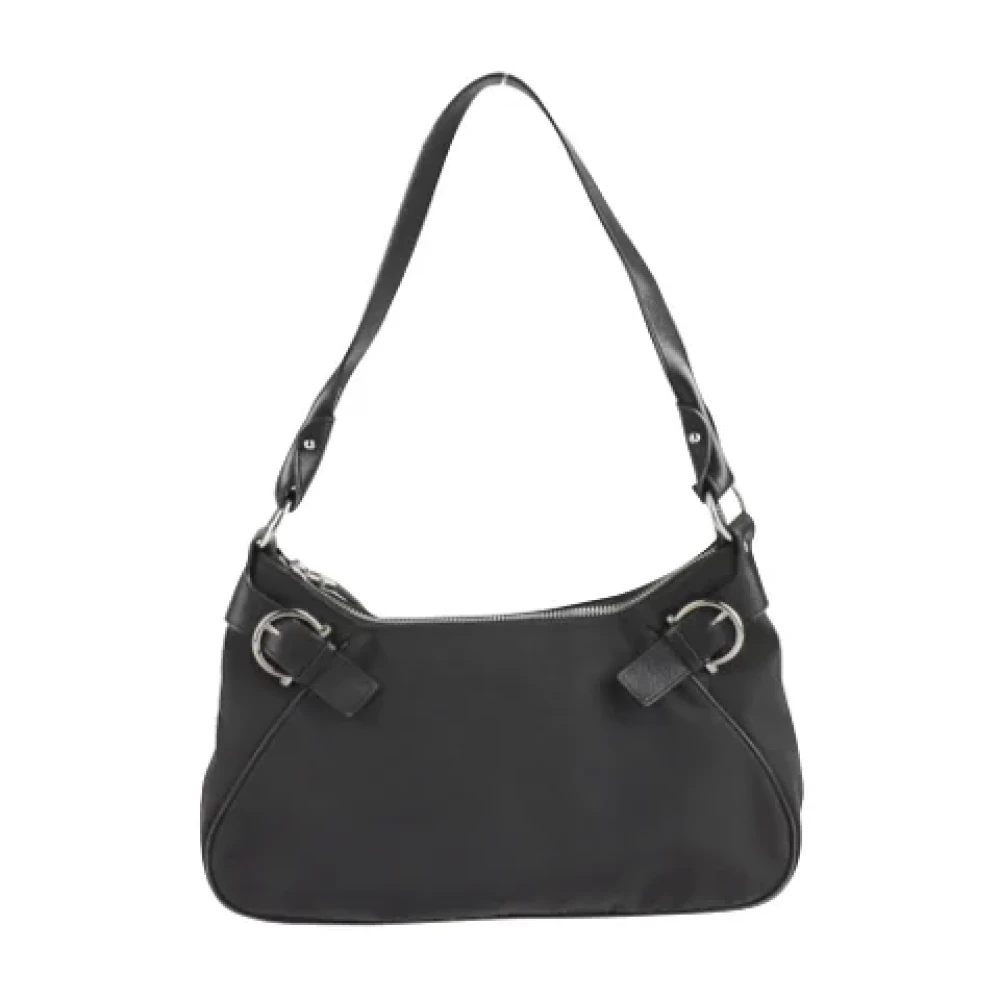 Salvatore Ferragamo Pre-owned Canvas handbags Black Dames