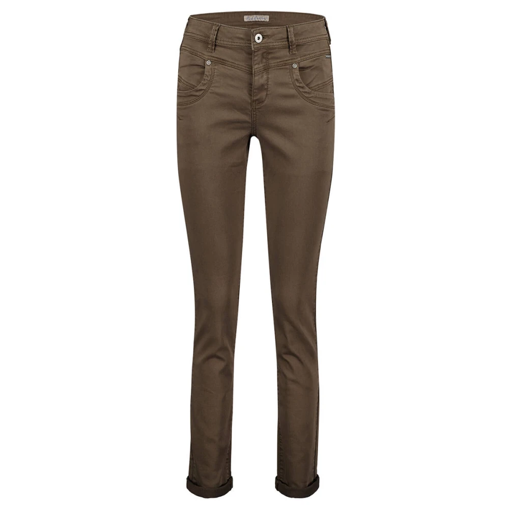 Red Button Ontspannen Jog Kleur Broek Brown Dames