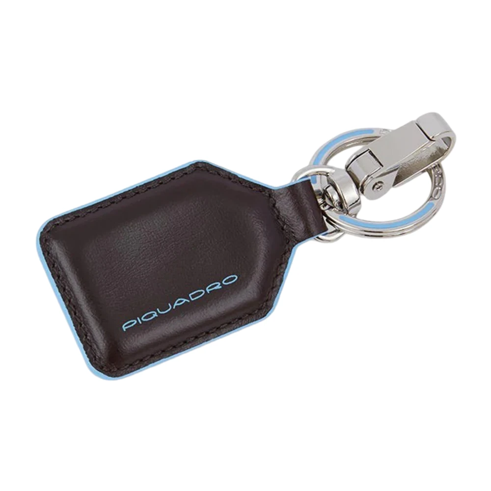 Piquadro Brown Keychains, Male, One Size, Keyring With Carabiner
