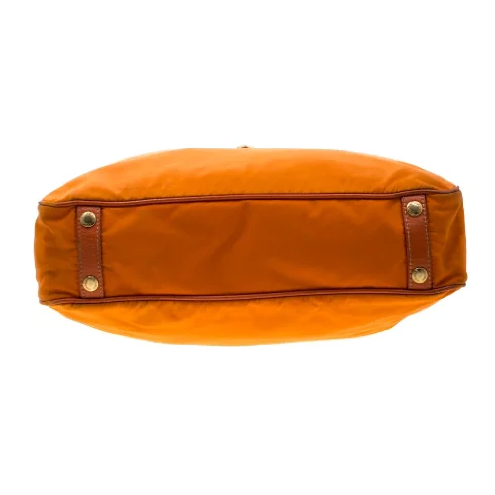Prada Vintage Pre-owned Nylon totes Orange Dames
