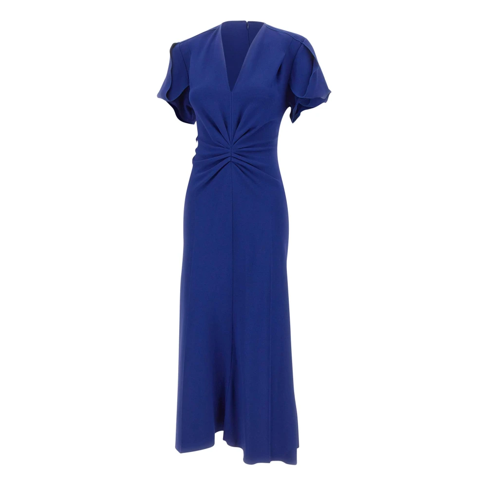 Victoria Beckham Women's Blue Midi Dresses, 3XS, Eve Midi Dress