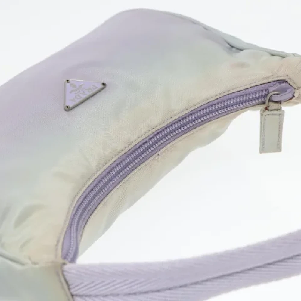 Prada Vintage Pre-owned Nylon handbags Purple Dames