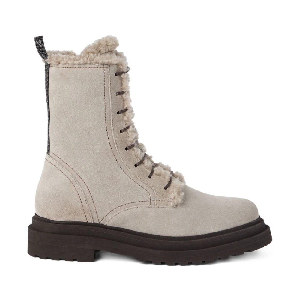 Shoes > Boots > Lace-up Boots - - Brunello Cucinelli - Modalova