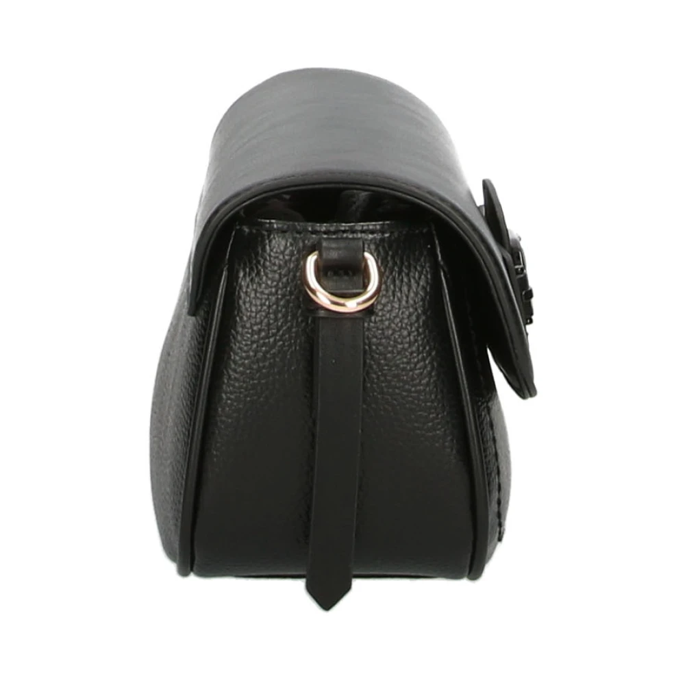 Liu Jo Zwarte Schoudertas Magnetische Sluiting Leer Black Dames