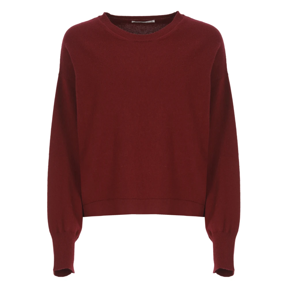 Kangra Kasjmier Crewneck Sweater Bordeaux Red Dames
