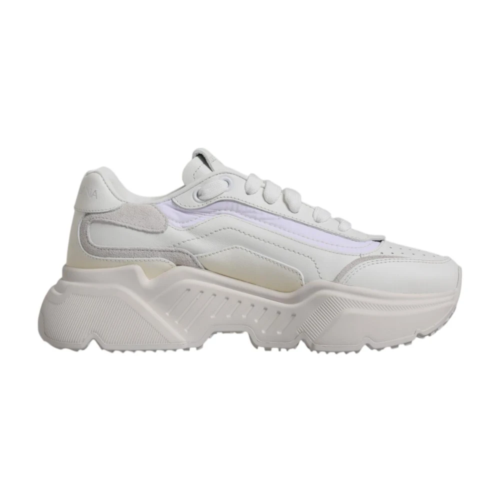 Dolce & Gabbana Women's White Sneakers, 6 Uk, Low-Top Trainers