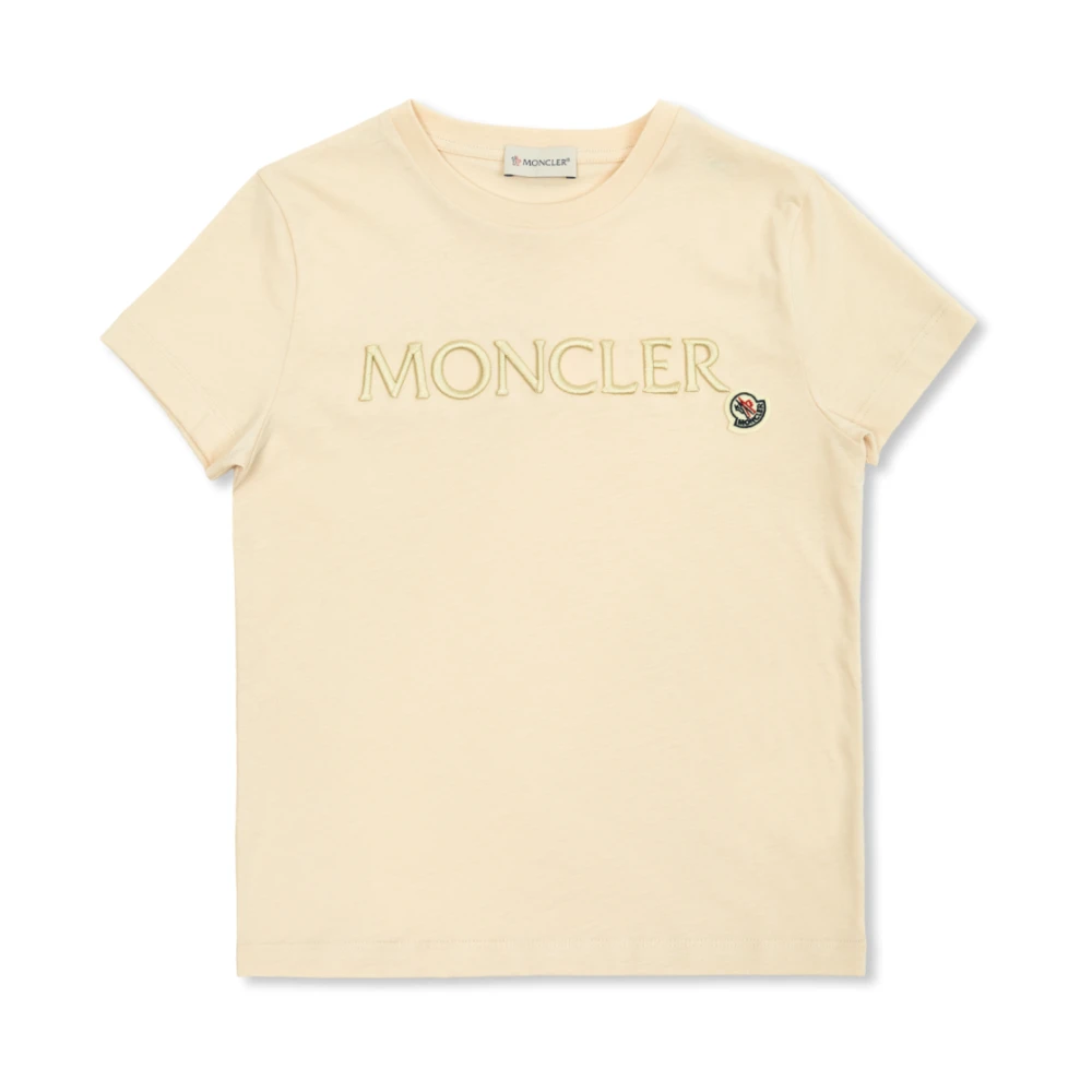 Moncler T-shirt med logotyp Beige, Unisex