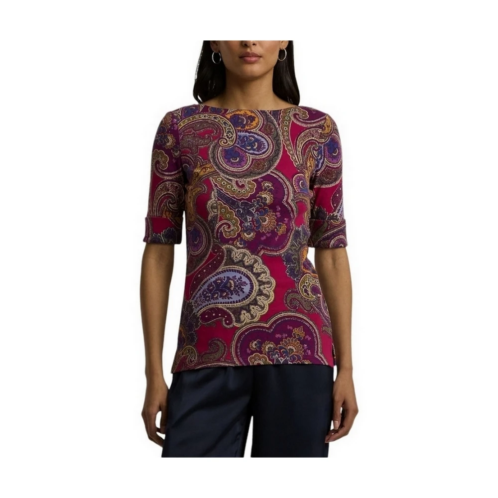 Ralph Lauren T-shirts en Polos Fuchsia Multicolor Dames