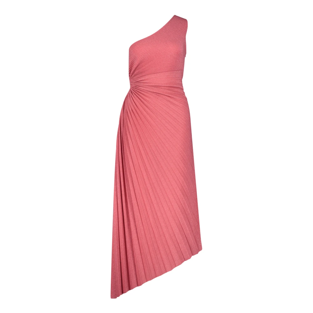 Vera Mont Glitter Avondjurk met Asymmetrisch Design Pink Dames